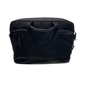 Johnston & Murphy Unisex Hudson Waterproof Briefcase in Black Waterproof
